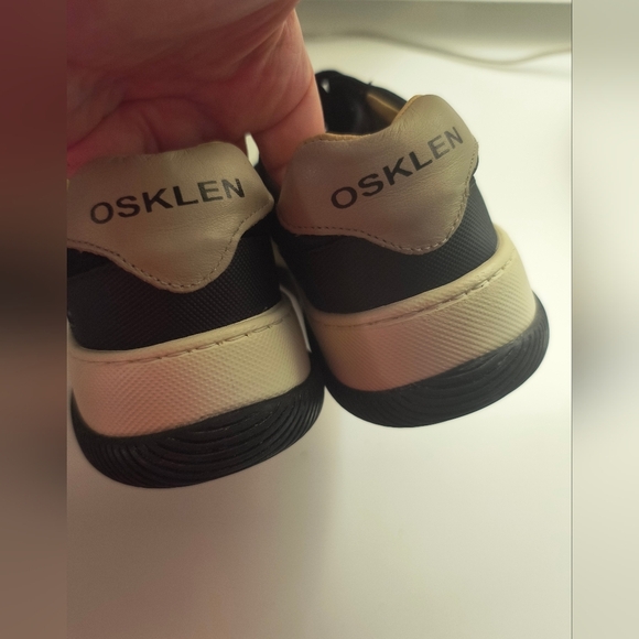 Osklen women's Black Leather Sneakers Sz US 8 Eu 39 - Picture 4 of 9